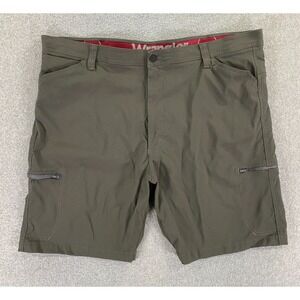Wrangler Performance Zip Cargo Shorts Men's Size 46 (Fits 44x9)‎ Green Stretch